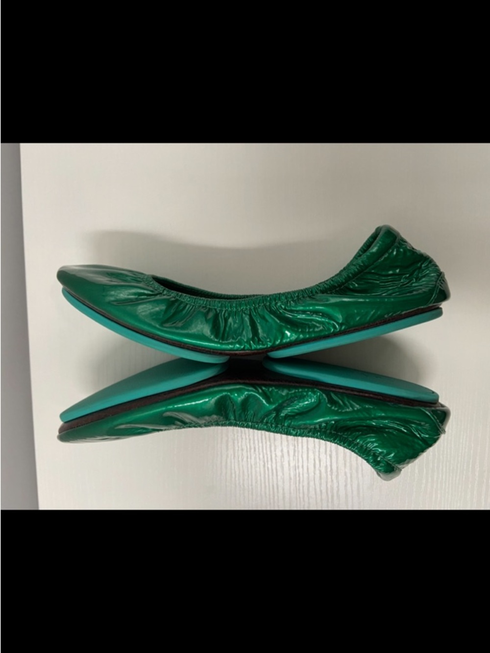 Tieks Emerald Patent Leather Ballet Flats Gavrieli Slip On Shoes Green Women 6 - Picture 13 of 16